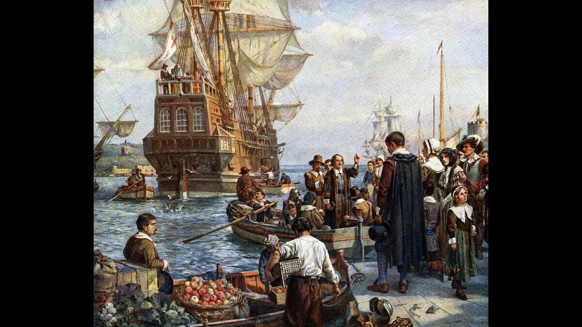 Колониальная история сша. Корабль Мэйфлауэр 1620. 1620 Мэйфлауэр отцы Пилигримы. Корабль Mayflower первые поселенцы в Америке. Мэйфлауэр Пилигримы.
