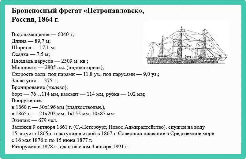 По приходе фрегат егэ