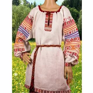 Русский народный костюм женский рубаха