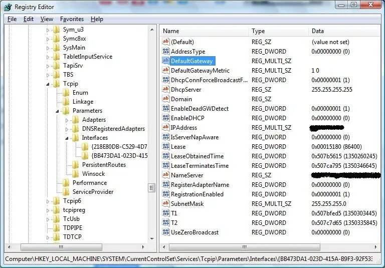 HKEY_local_Machine\System\CURRENTCONTROLSET\services\TCPIP\parameters\interfaces. Интерфейс РЕГЕДИТ. Палитра regedit с номерами. HKEY_local_Machine\System\CURRENTCONTROLSET\services\TCPIP\parameters\interfaces\{ee09f954-aa67-4d57-a997-42e6d048bf7d}.
