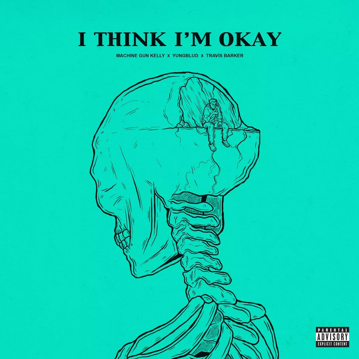 I think i think i finally. Machine gun kelly i think i&#039;m okay. machine gun kelly, yungblud, travis barker. yungblud и travis barker. mgk обложки альбомов.