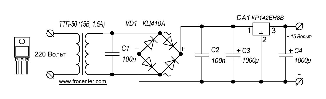 50 вольт в 5 вольт. Стабилизатор напряжения 5 вольт 5 ампер схема. Трансформаторный блок питания схема. Стабилизированный блок питания 5в. Схема стабилизированного блока питания на 15 вольт.