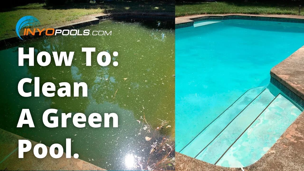 Грязный бассейн. Pool with clean Green Water. Чистый бассейн и грязный бассейн. Key s dj swimming pools 2024