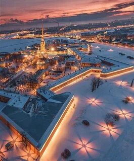 Новогодняя петропавловская крепость