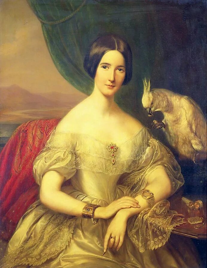 Дама с какого года. Баронесса 19 века. Габриэль Джорджини. Баронесса картина. Картина портрет.
