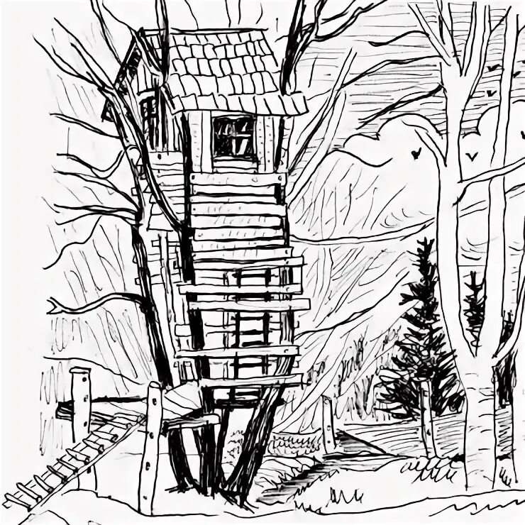 Tree house drew. Tree house drew