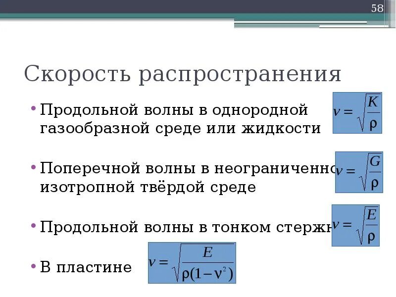 Продольная волна формула. Поперечные и продольные волны в средах. Скорость распространения продольных волн в твердых телах формула. Формула распространения поперечной волны. Скорость распространения продольной волны.