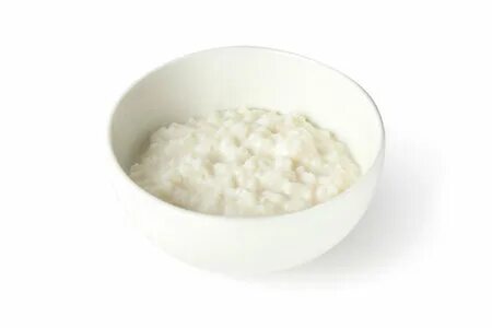 Тарелка с рисовой кашей