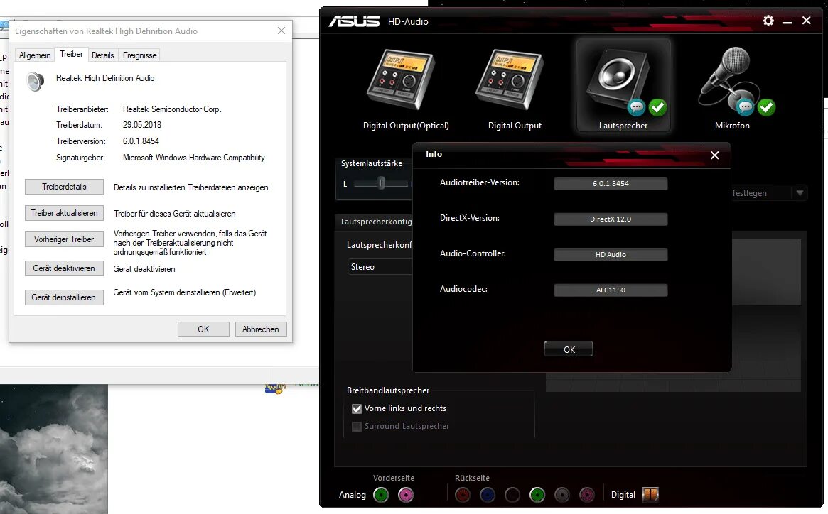 ASUS Audio Realtek Audio. Realtek alc1200 драйвер. High Definition Audio Driver Windows 10.