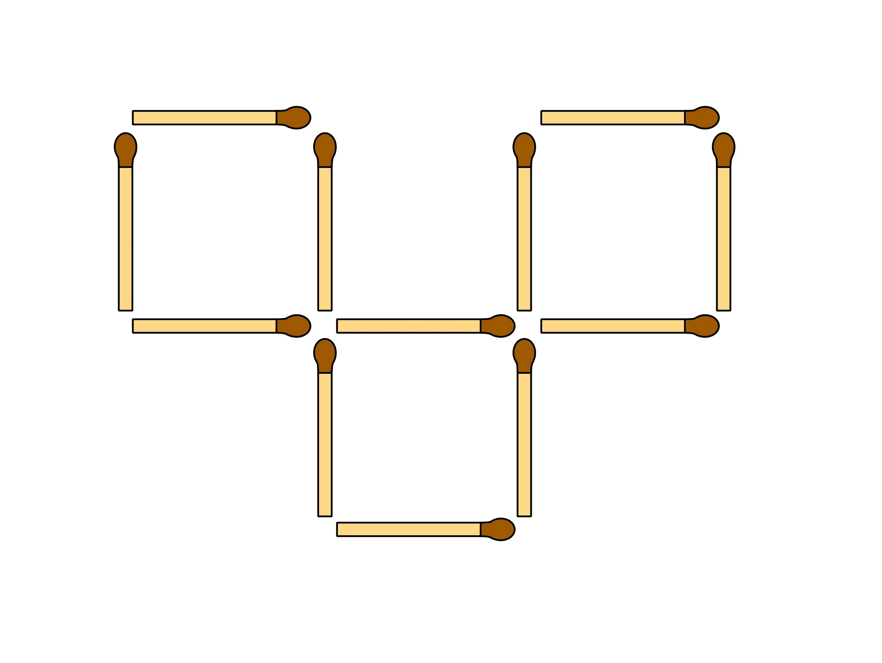 Логические задания со спичками. Пять квадратов из спичек. Квадраты из спичек с ответами. Задания со спичками с ответами. Квадрат из 5 спичек