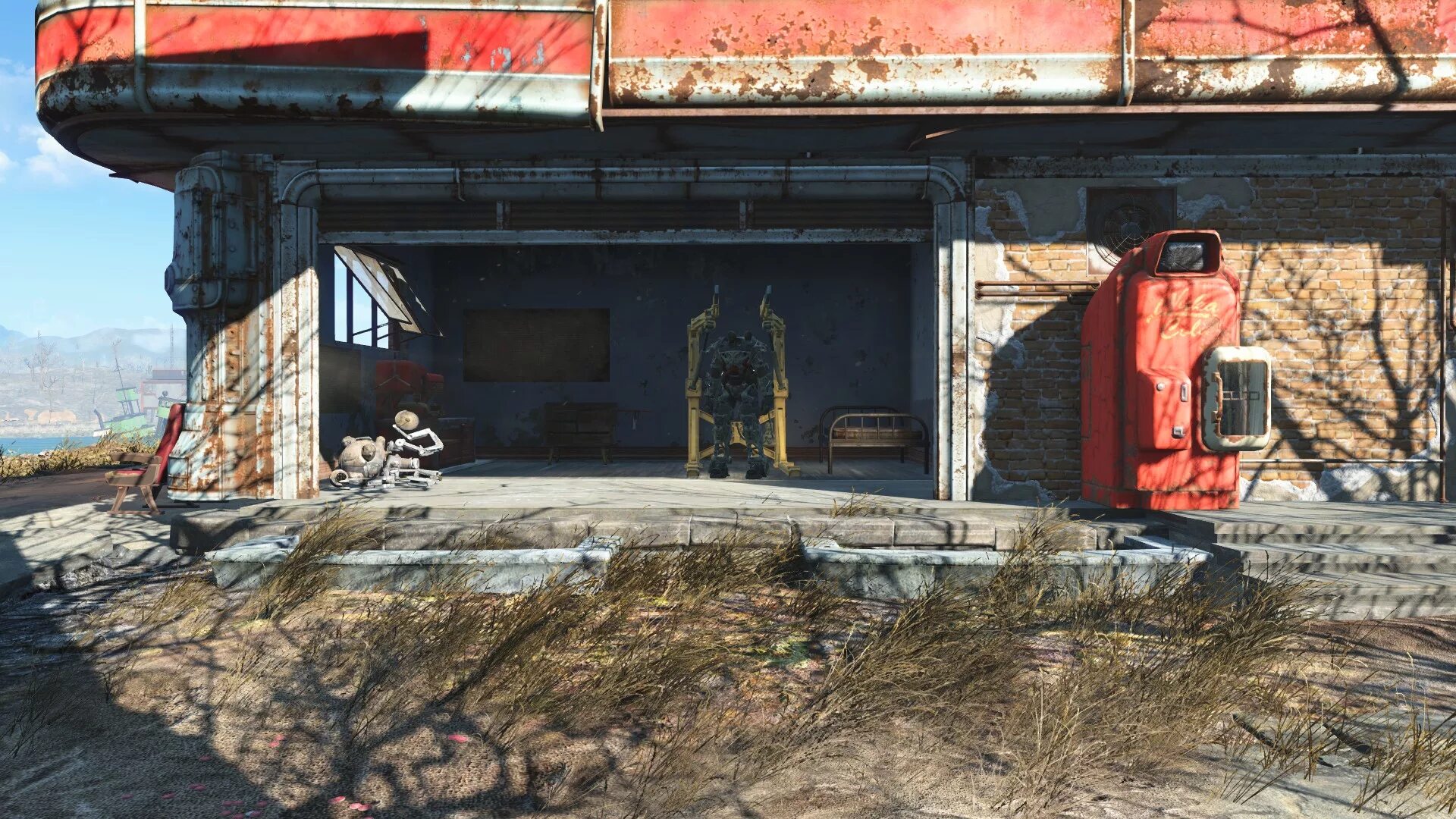 Как сделать на весь экран фоллаут 4. Fallout 4 red rocket. fallout 4 красная ракета. фоллаут 4 гараж. красная ракета фоллаут.