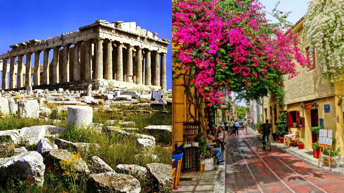 Прибрежные Афины. Афины город. Афины весной.