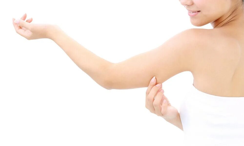 Man arm with blood veins on white background with clipping path, health care and