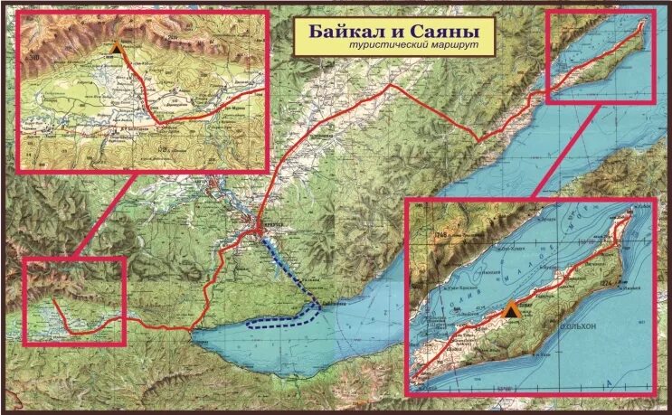 Байкал саяны на карте