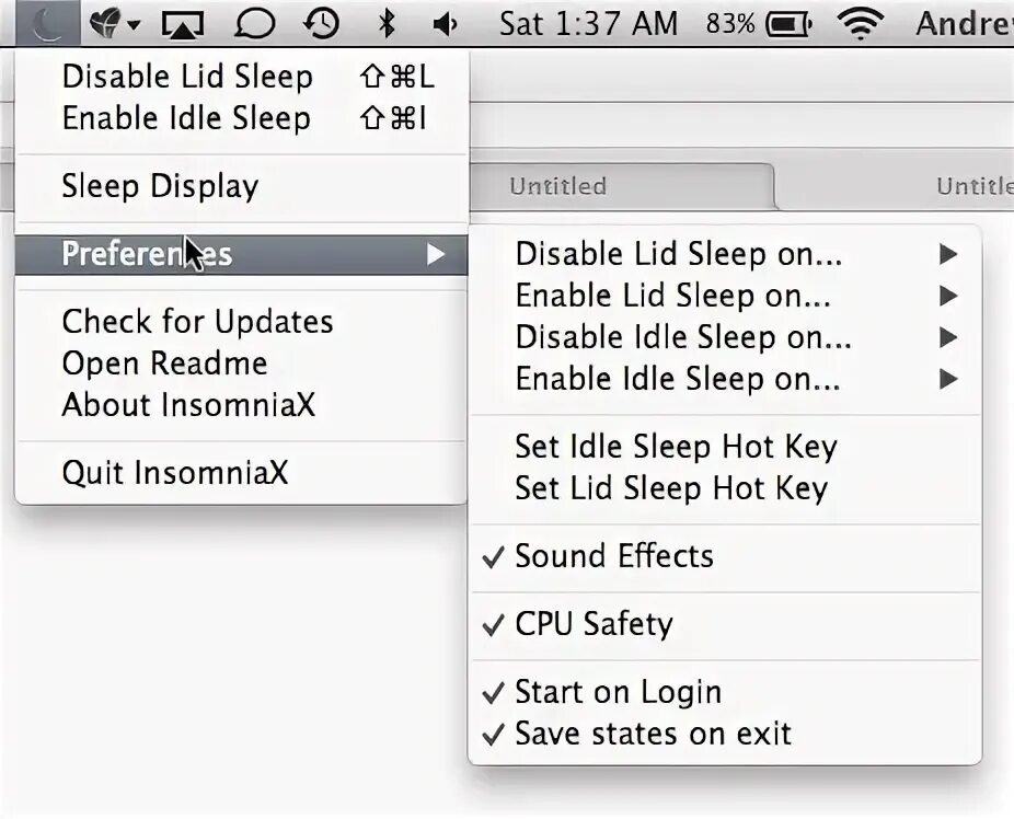Disable idle