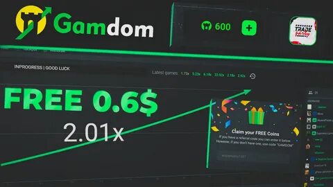 Gamdom - 0.6$ + 0.3$ за рефа! 