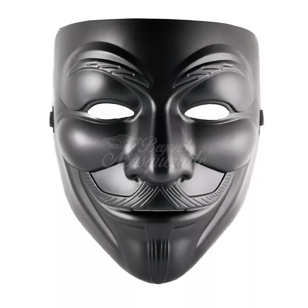 Покажи черные маски. Маска анонимус Гая Фокса. Vendetta маска Black.