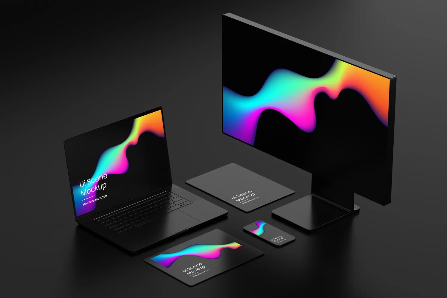 Black devices. Apple devices black. мокап surface studio. mockup devices.