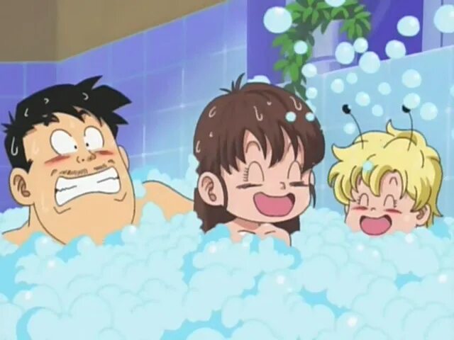 Bath scenes. Dr. Slump 1997.