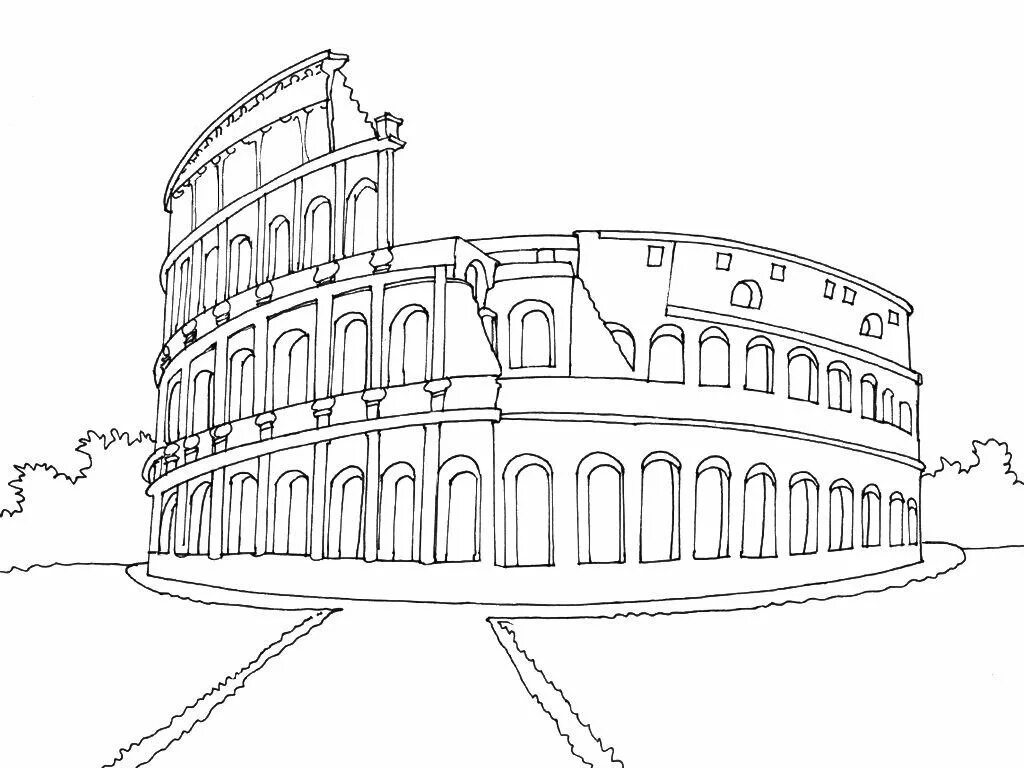 Колизей в древнем Риме рисунок. Колизей в Риме нарисовать. Колизей древний Рим рисунки детей. Колизей в Риме карандашом.