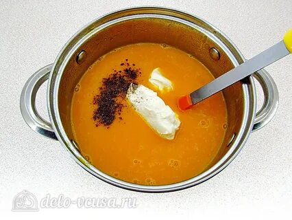 Тыквенный суп с плавленным сыром рецепт