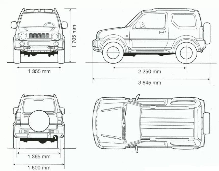 Suzuki jimny технические характеристики