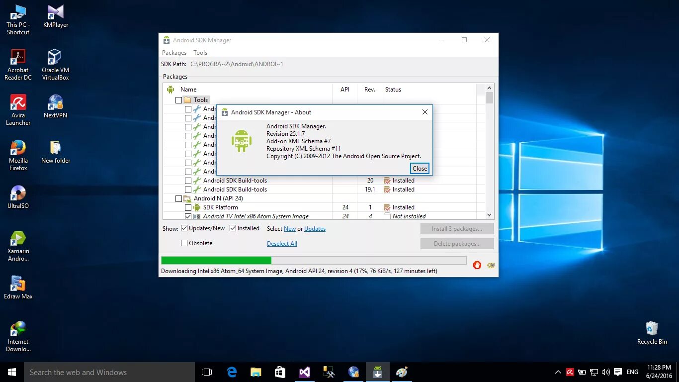 Intel x86 atom system image