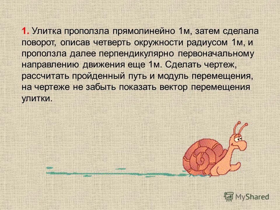 В первую минуту улитка проползла 11 см. Улитка проползла. Задача про улитку. Улитка проползает 1 метр. Задачи 1 класс с улиткой.