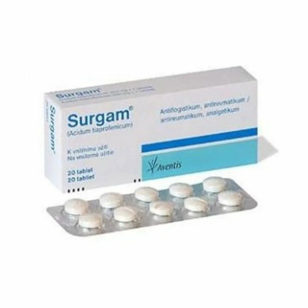 Сургам купить. Surgam 300 MG 20 Tablet. Сургам препарат. Таблетки обезболивающие сургам. Тиапрофеновая кислота препараты.