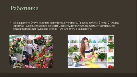 Характеристика магазина цветов