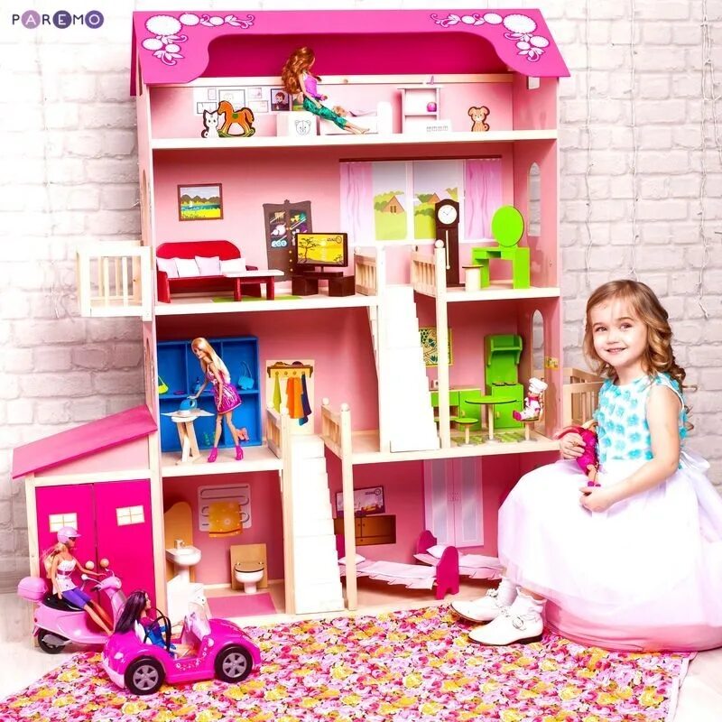 Домик Барби Паремо. Дом Paremo для Барби. Paremo кукольный домик "мечта" pd316-02. Паремо домики для кукол нежность.