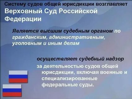 Органы общей юрисдикции это