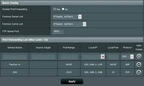 Enable config
