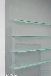 Стеклянные матовые полки