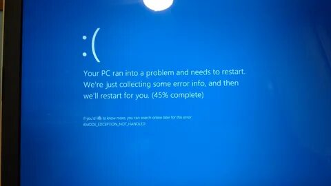 Kmode exception not handled