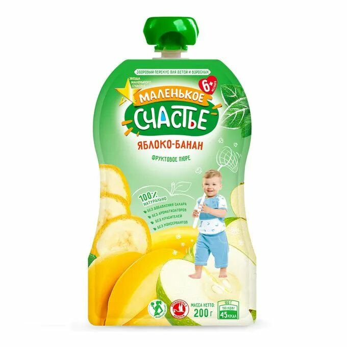 200 г пюре. Malenkoe schaste pyure 90gr yabloko-banan s/b. пюре яблоко маленькое счастье. пюре маленькое счастье яблоко-банан 90гр пауч (809) 1*12. пюре маленькое счастье 90 г.