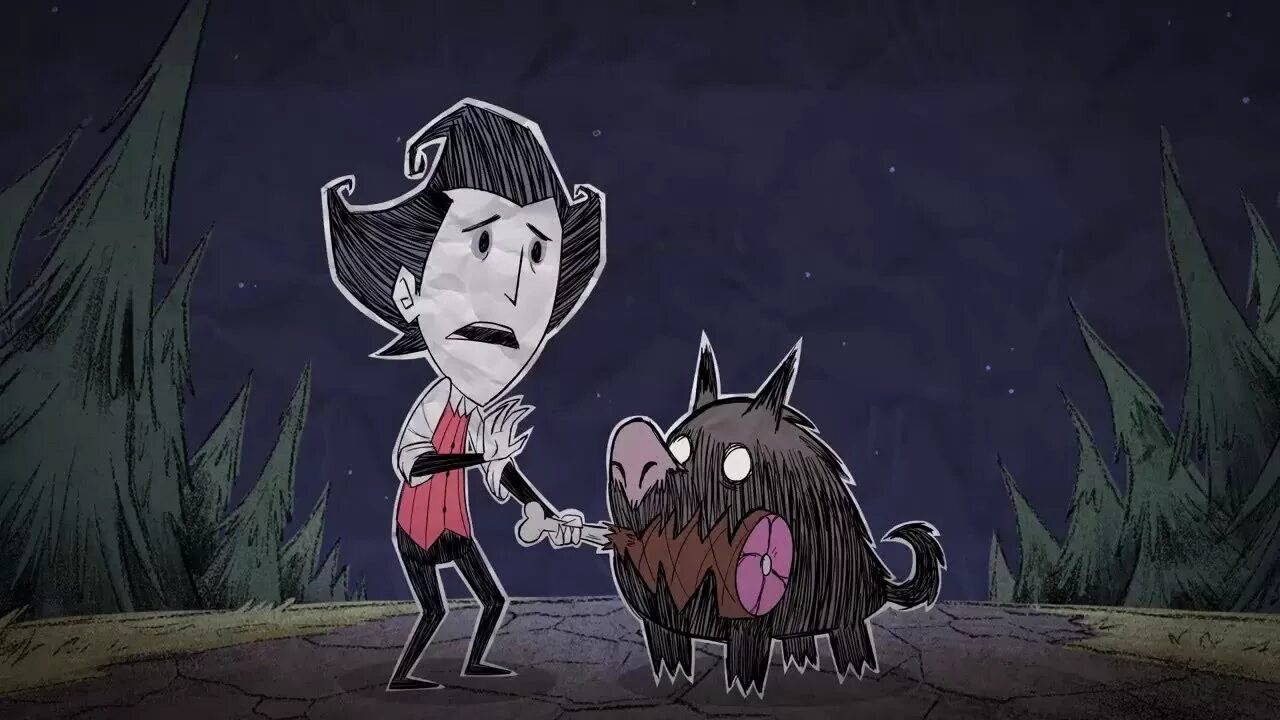 Dont video. Донт старв. Don t Starve together. Обои don't Starve Webber. Wormwood don't Starve арт.