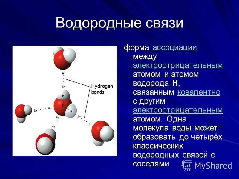 Атомы воды образованы