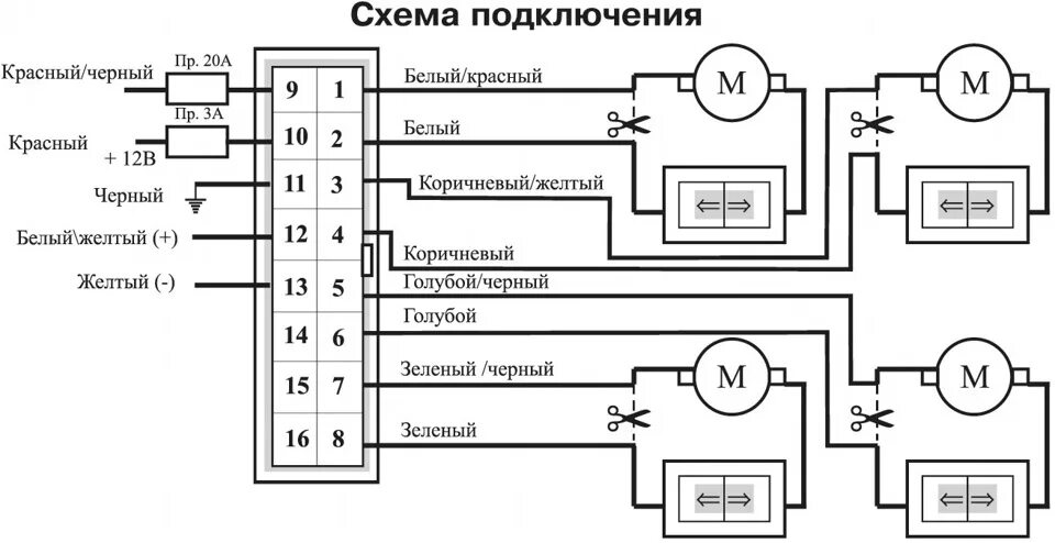 Cenmax as 4 схема подключения Доводчик на 4 стекла Cenmax as-4 Lada 21124, 1,6 л, 2005 года электроника DRIV