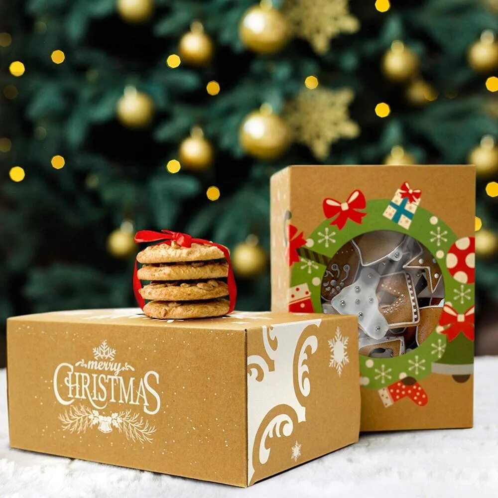 Astd christmas box. Рождественский пирог упаковка. Christmas Candy Box. Коробка печенья дизайн. Cookies Gift Box.