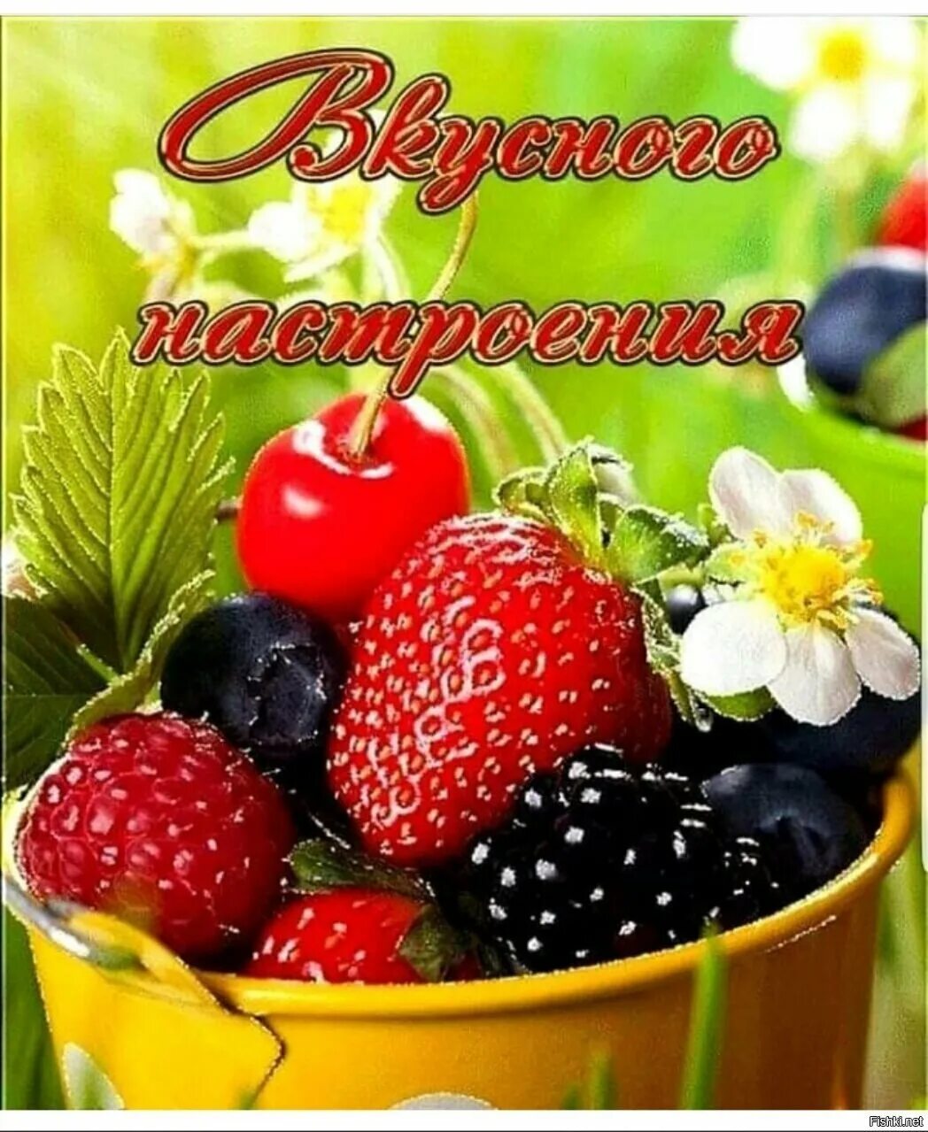 Прекрасного летнего дня и отличного. Чудесного дня и отличного настроения. сочная ягода. открытки летнего настроения.