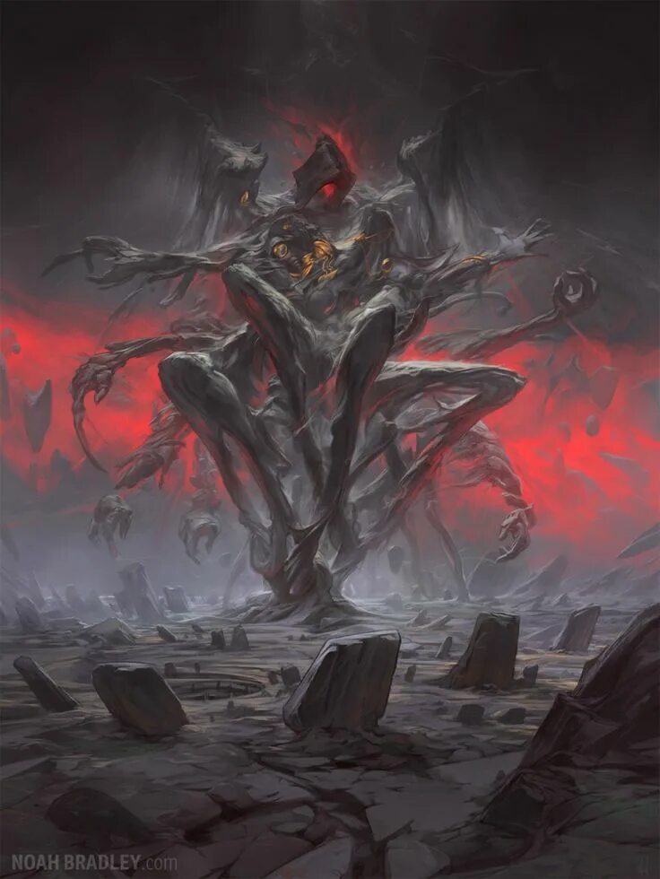 Дем арт. Нуарное дарк фэнтези. noah bradley художник. фэнтези арты.