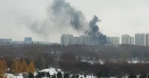 Каширское шоссе горит