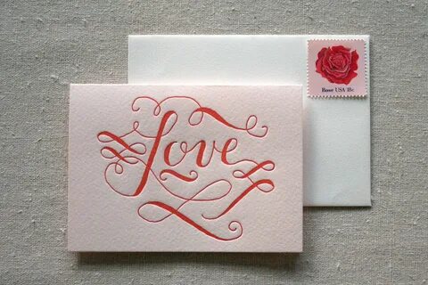 Letter postcard paper stamp