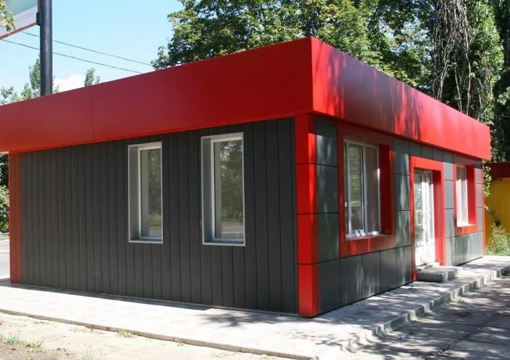 Торговый павильон 100м2, казань. Двухэтажное здание. Построить здание магазина. Магазин здание. Быстровозводимые павильоны.