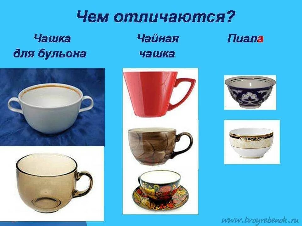 Чашка и кружка разница