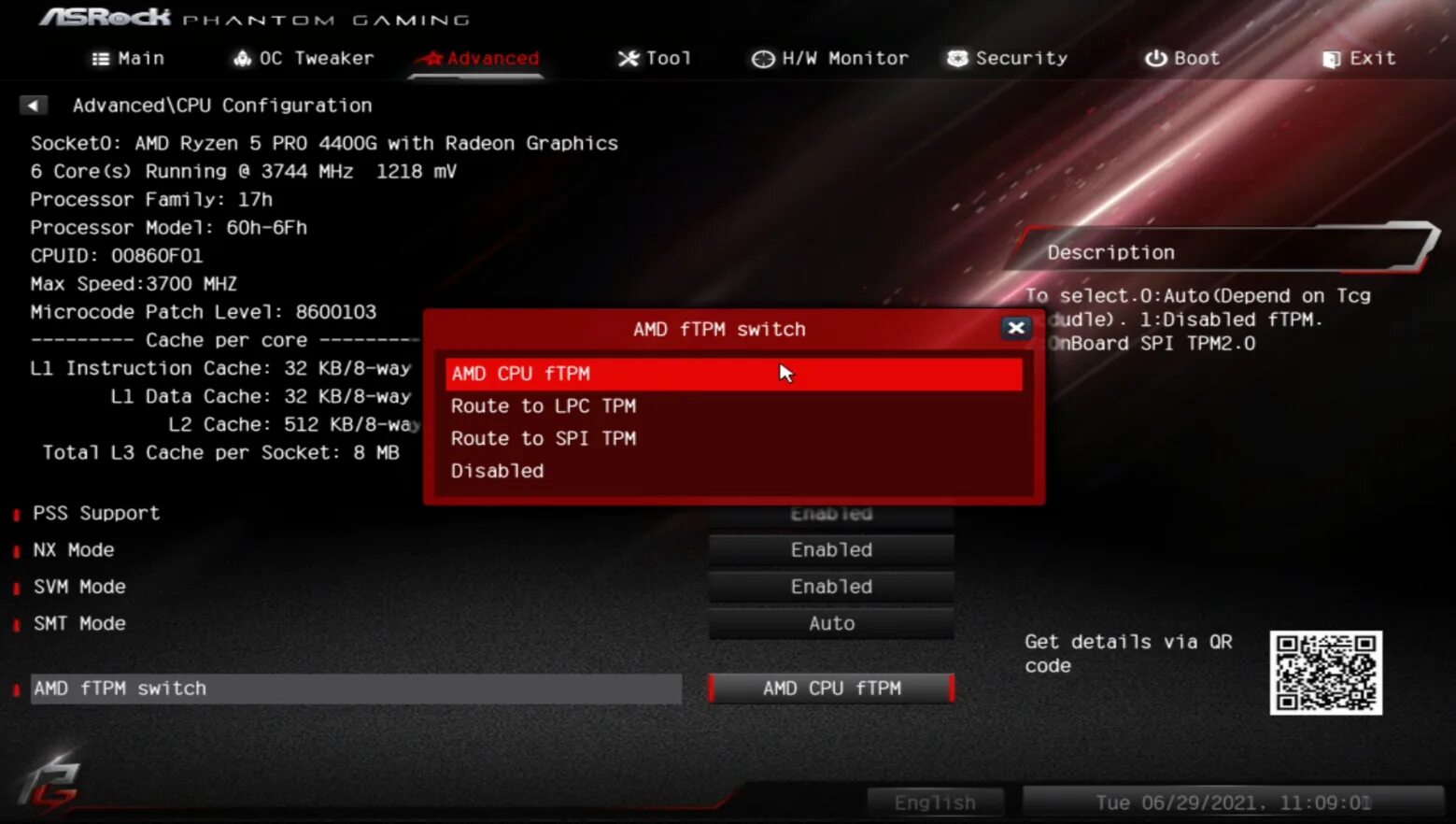 New cpu installed. New cpu installed
