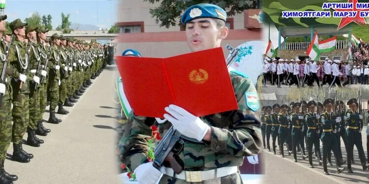 Ба номат касам эй ватан. Присяга в армии таджикистана. день вооруженных сил республики таджикистан. хизмат ба ватан.