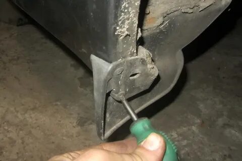 Снятие заднего бампера приора
