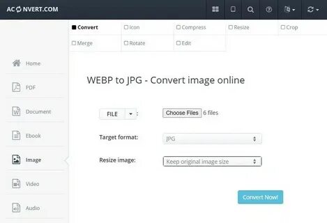 Перевести изображение в webp